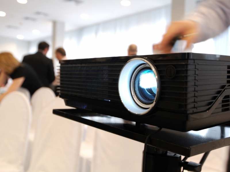 Ambient Light projector screen color